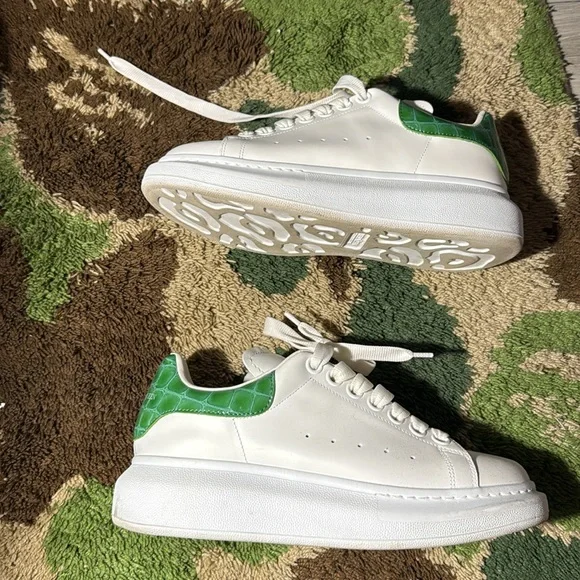 Alexander McQueen White High-Top Sneakers - Picture 4 of 5